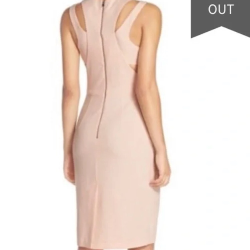 French Connection Cutout BodyCon Dress - IN GRAY / GREIGE
